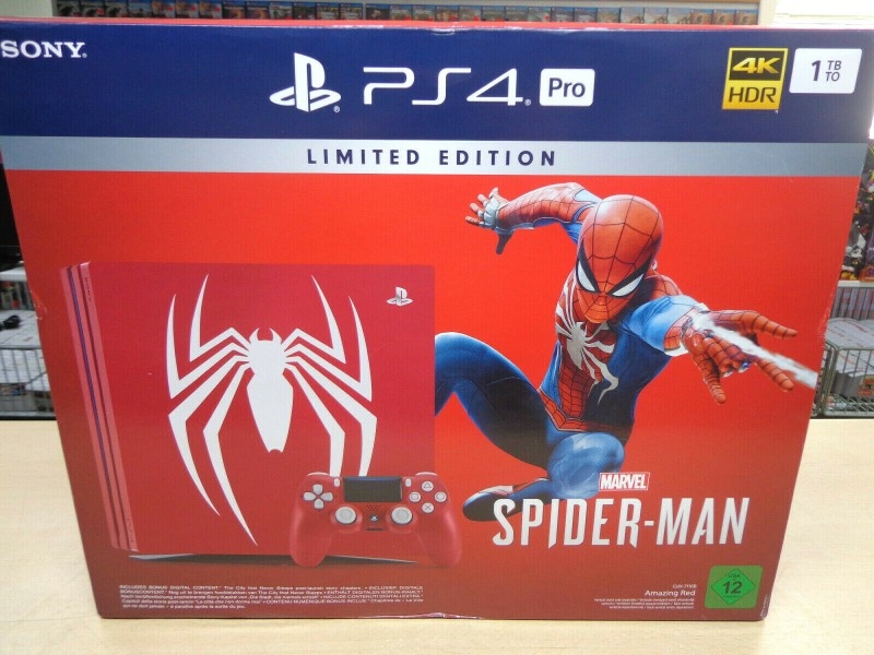 Sony Playstation 4 Pro Konsole 1TB - Spider-Man Ed