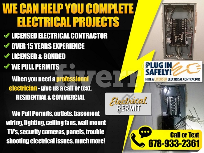 ELECTRICAL CONTRACTOR- OVER 15 YEARS EXPERIENCE – 